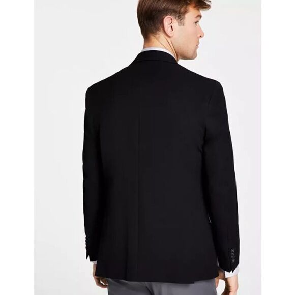 NWT Men's Michael Kors Classic-Fit Stretch Solid Blazer Black Size 42R - Picture 2 of 4